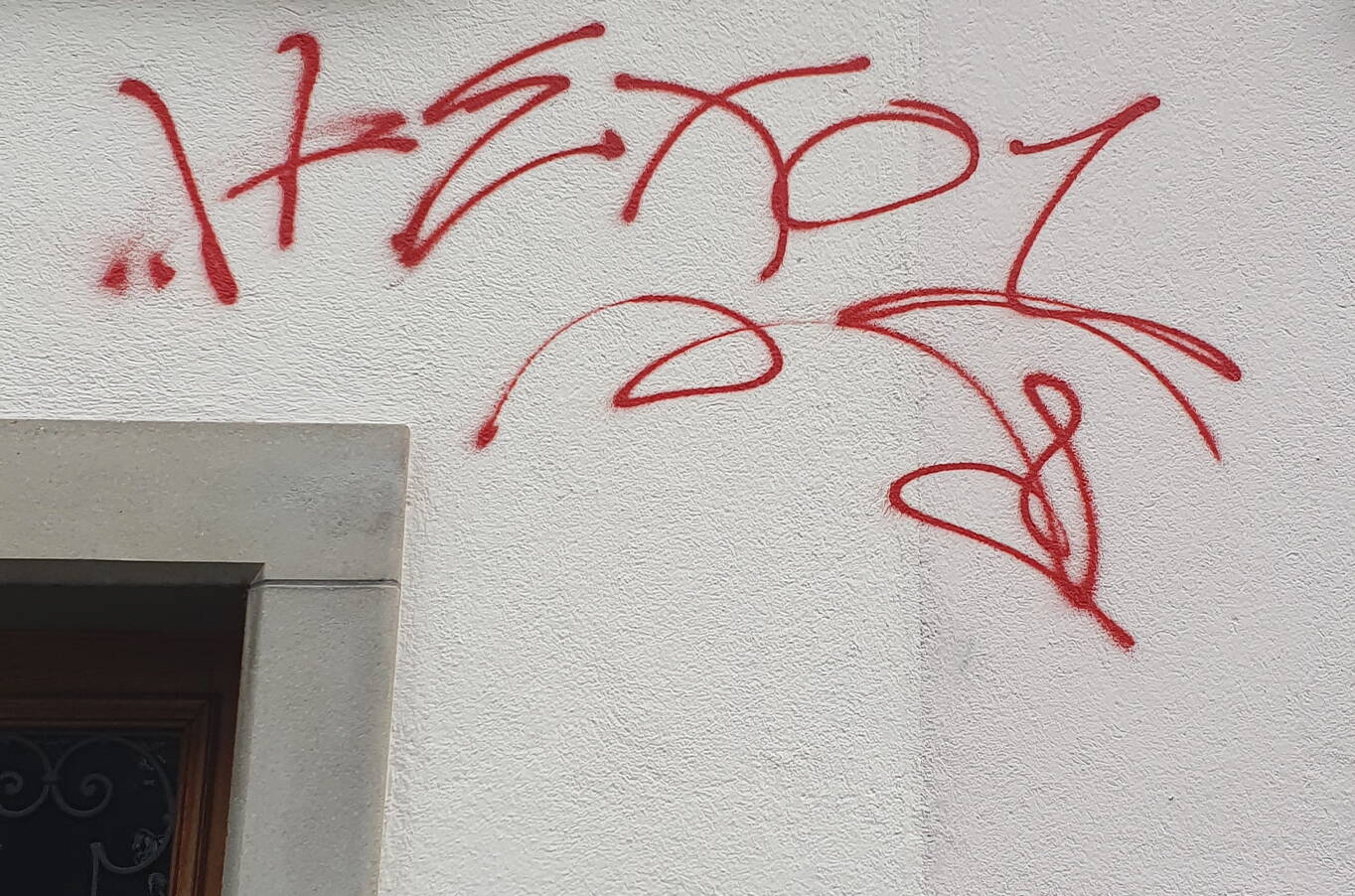 Graffiti vorher